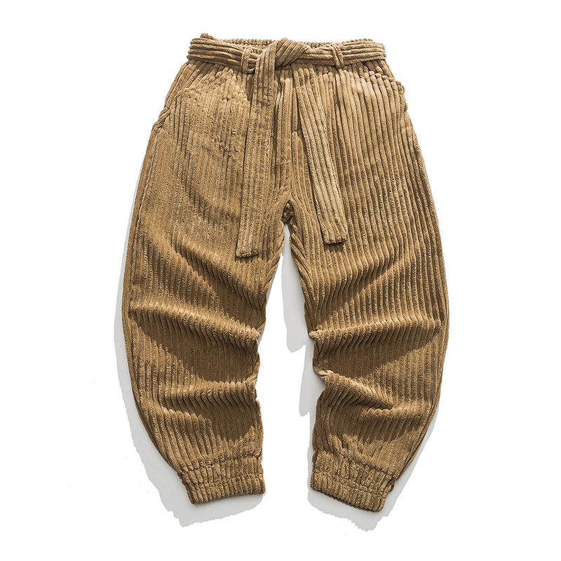 Corduroy Pant Warm - Homens calças de veludo grosso 2026