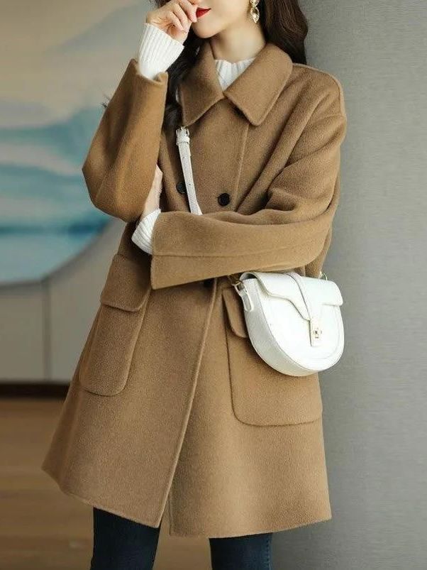 Down Jacket Packable - Casaco de Lã Elegante de Comprimento