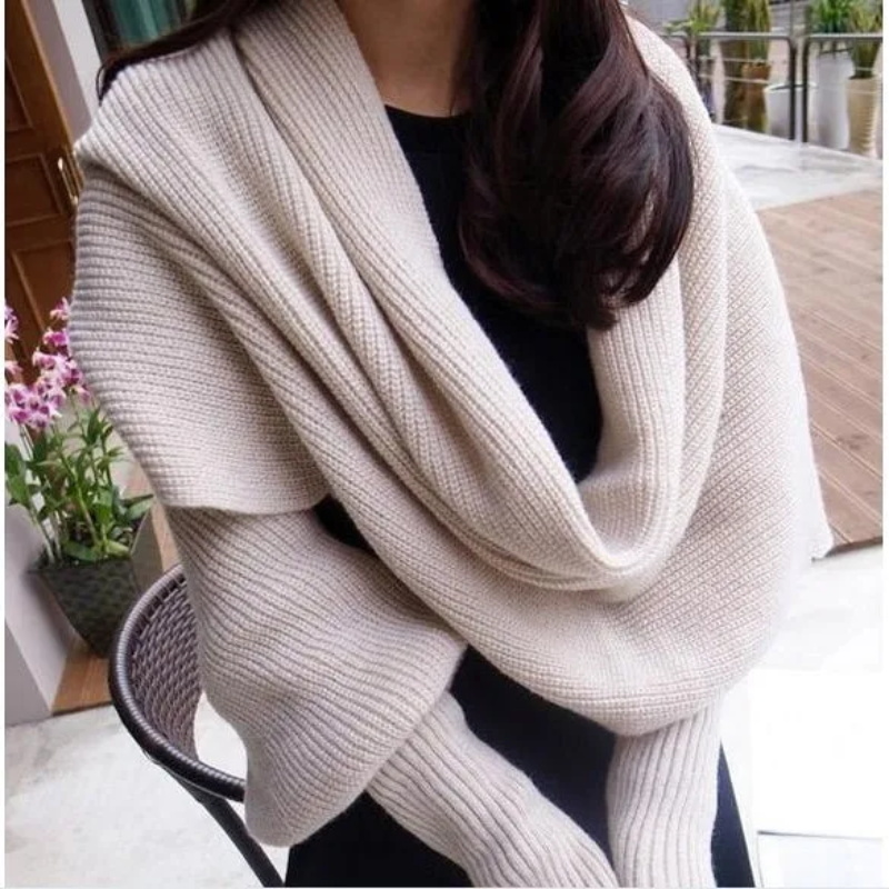 Wool Scarf Men - SupSindy Mulheres Inverno Cachecol Europa e