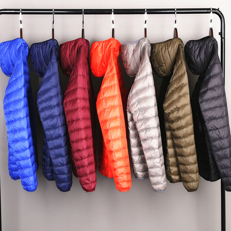 Down Jacket Packable - Casaco leve ultra leve para baixo
