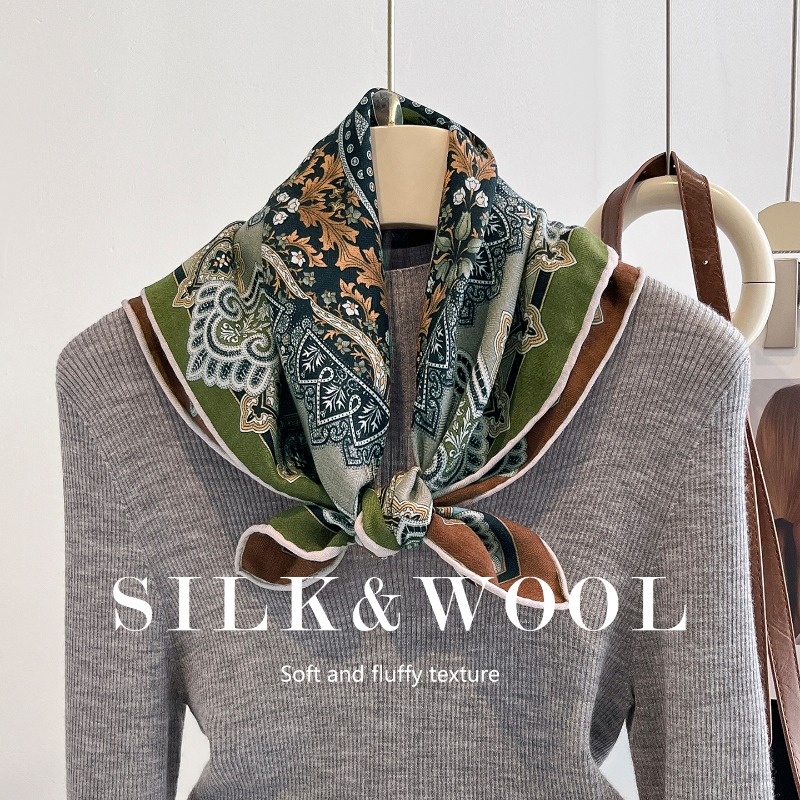 Lenço Quadrado Floral Persa Ce - Shawl Wrap Winter avaliação e preço