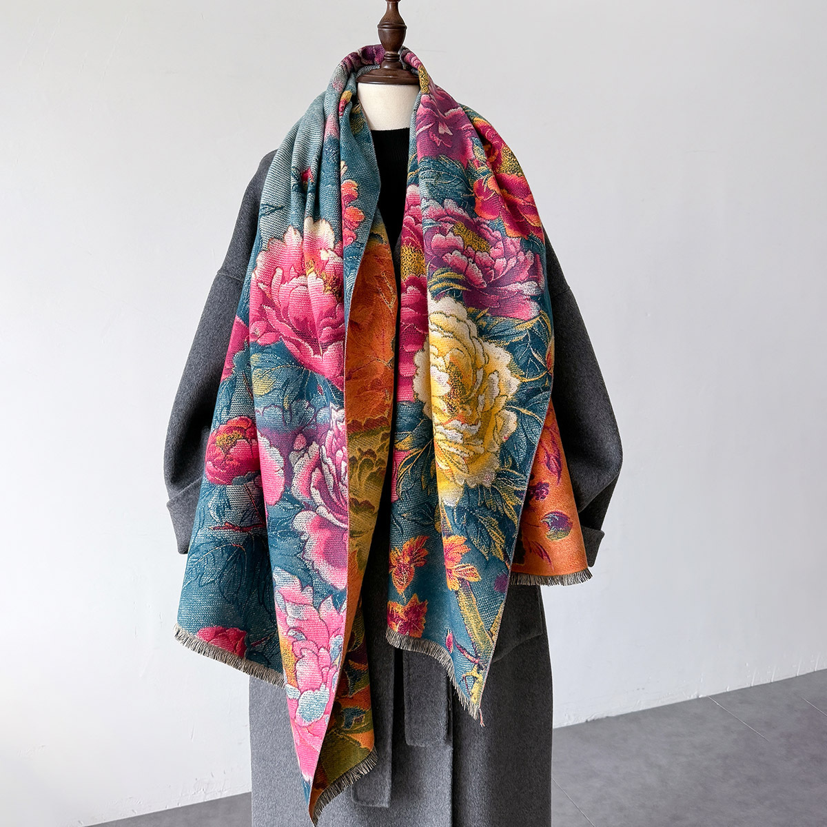 Lenço de caxemira quente femin - Cashmere Pashmina Wrap avaliação e preço