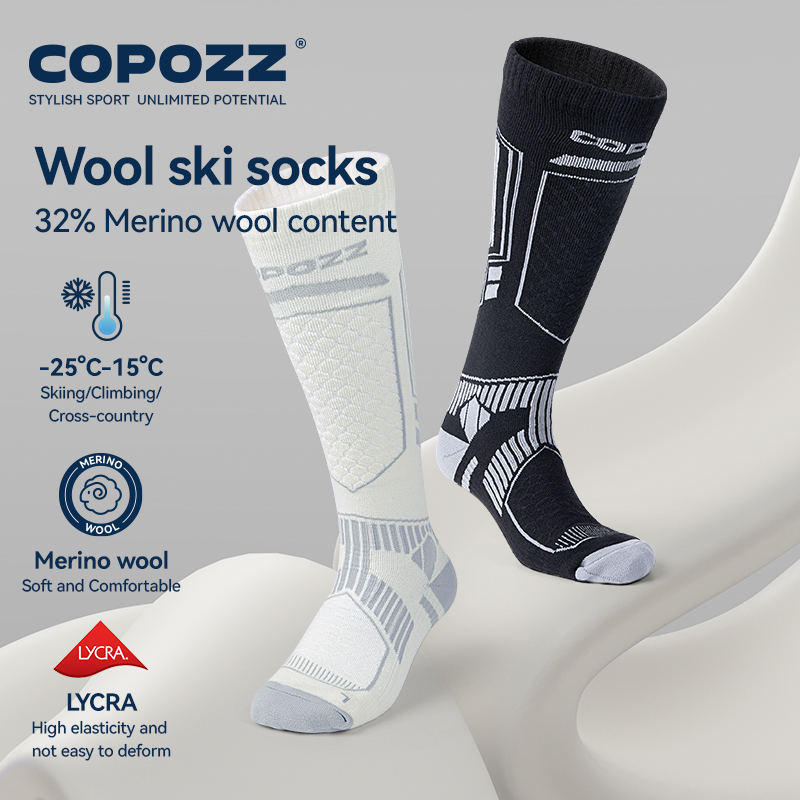 Copozz novas meias de esqui de - Thermal Sock Wool avaliação e preço
