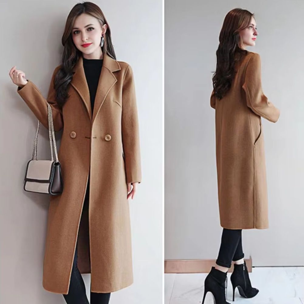 2025 casacos de lã femininos e - Wool Coat Peacoat avaliação e preço