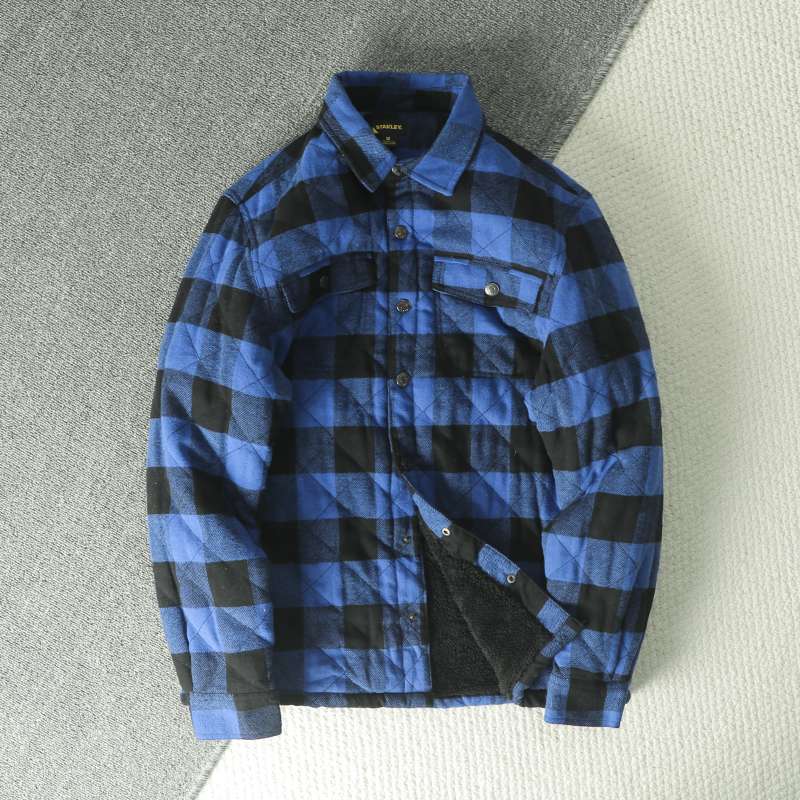 Outono inverno masculino xadre - Flannel Shirt Lined avaliação e preço