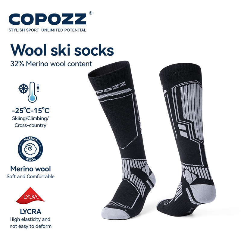 Copozz meias de esqui de inver - Thermal Sock Wool avaliação e preço