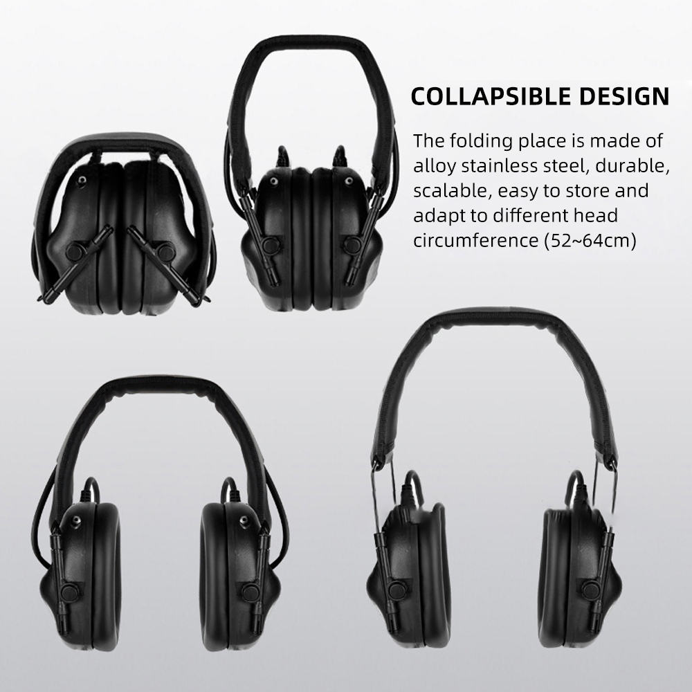 Booiu tático tiro eletrônico f - Earmuffs Foldable avaliação e preço