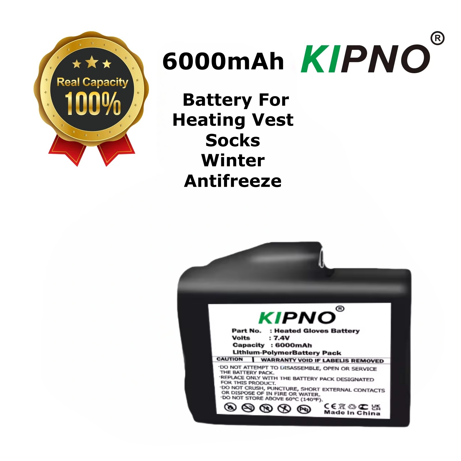 Luvas aquecidas bateria 7.4v 6 - Heated Vest Battery avaliação e preço