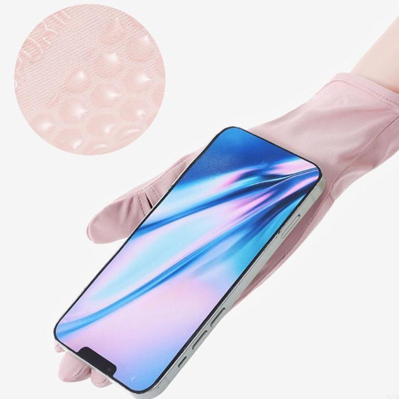 Luvas longas e finas seda gela - Touch Screen Gloves avaliação e preço