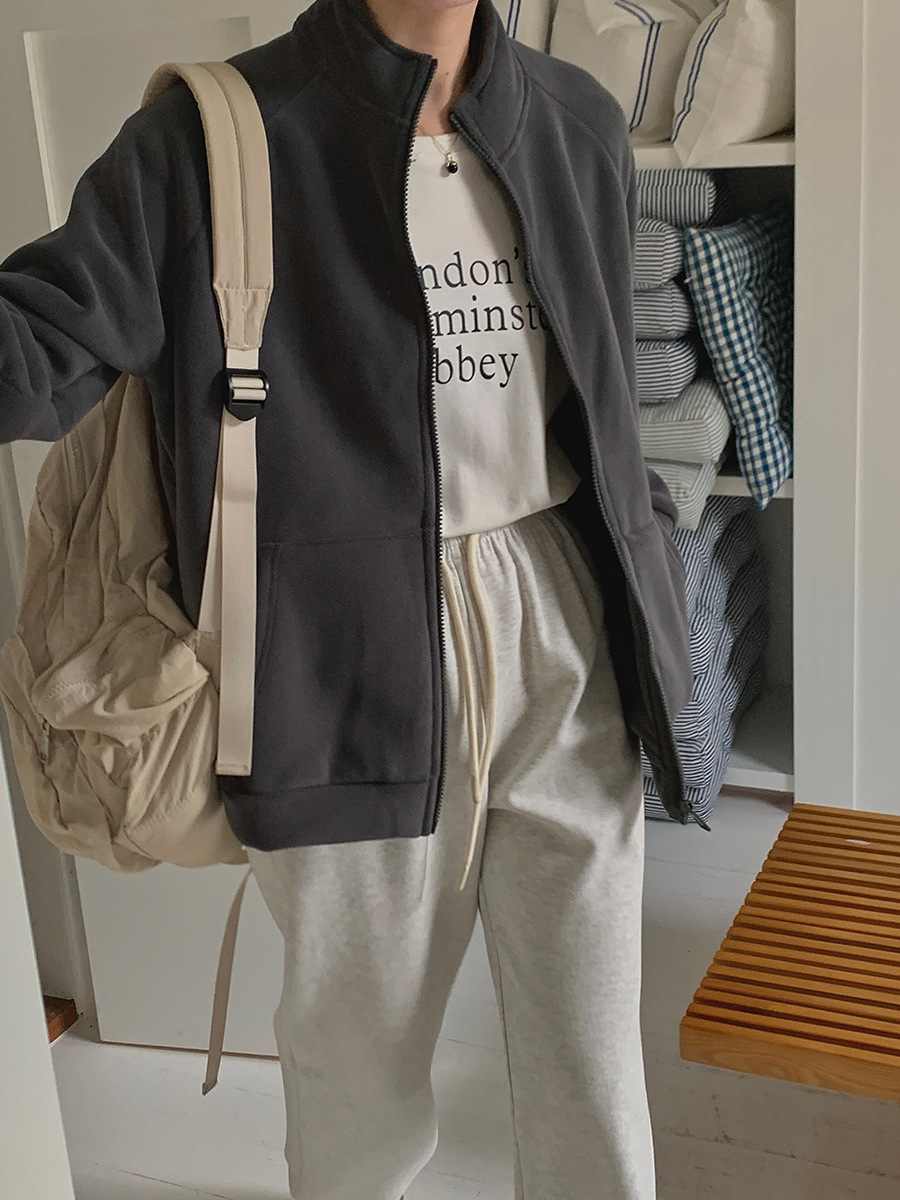 Moletom de lã sem chapéu femin - Sherpa Hoodie Fleece avaliação e preço