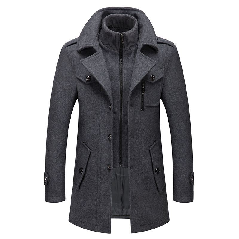 Casaco de Lã Masculino de Inve - Wool Coat Peacoat avaliação e preço