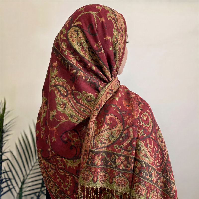 2026 Cachecol Feminino de Caxe - Cashmere Pashmina Wrap avaliação e preço