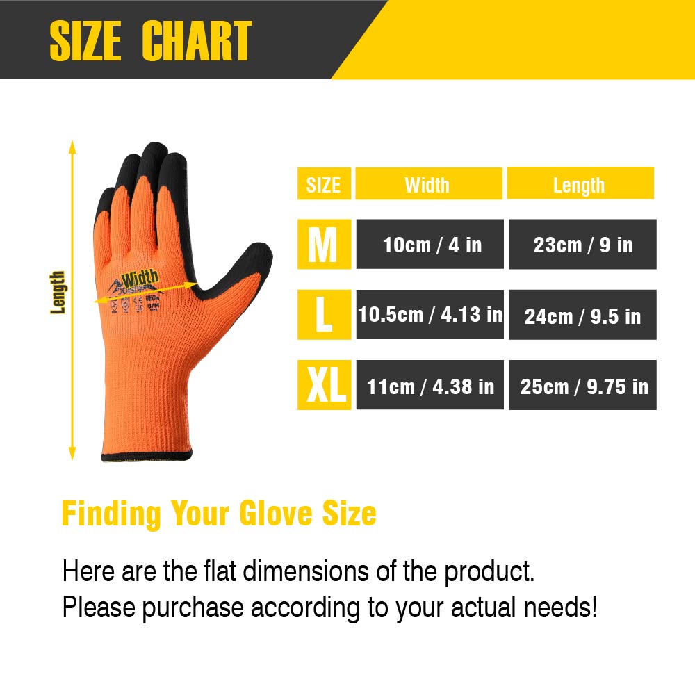 1 par de luvas de trabalho com - Snow Glove Insulated avaliação e preço