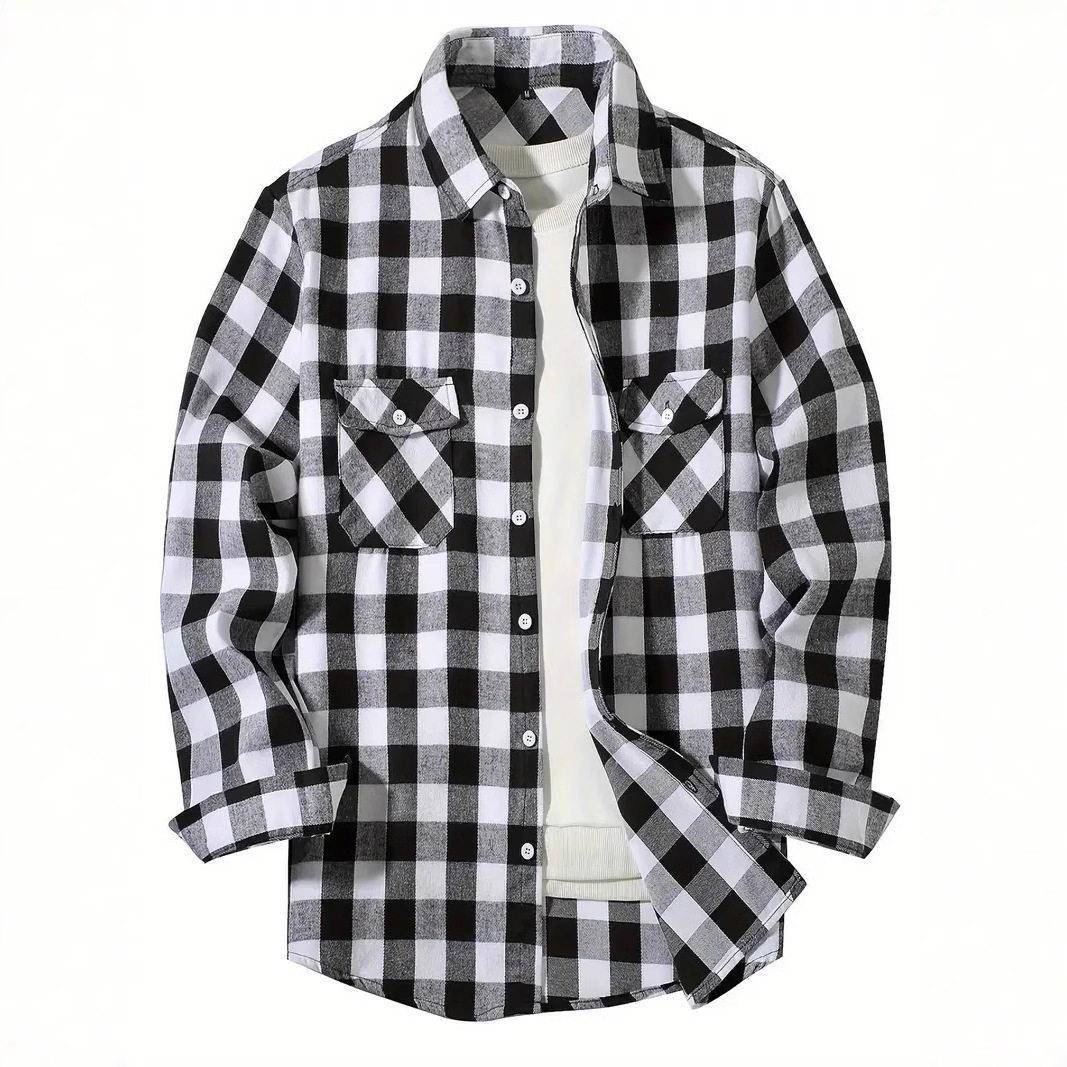 Camisa Jaqueta de Flanela com  - Flannel Shirt Lined avaliação e preço