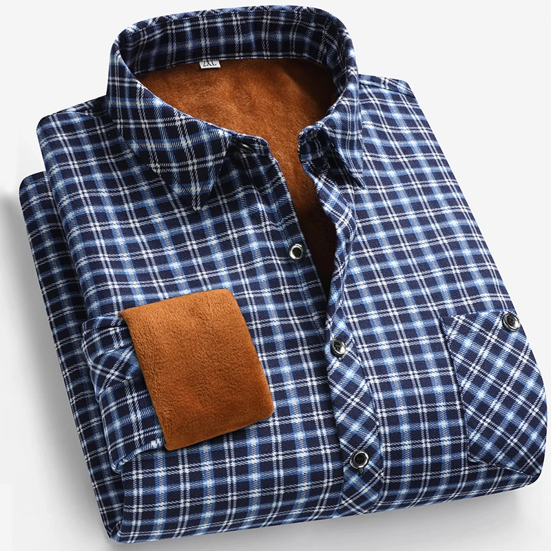 Camisa Masculina de Manga Long - Flannel Shirt Lined avaliação e preço