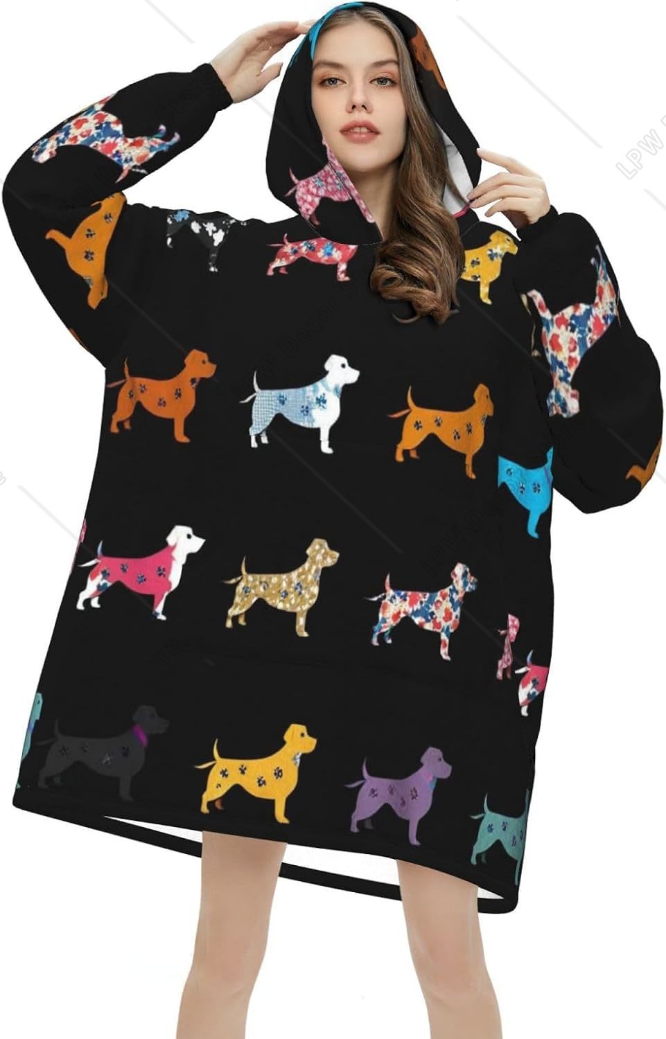 Cobertor Vestível Engraçado pa - Sherpa Hoodie Fleece avaliação e preço