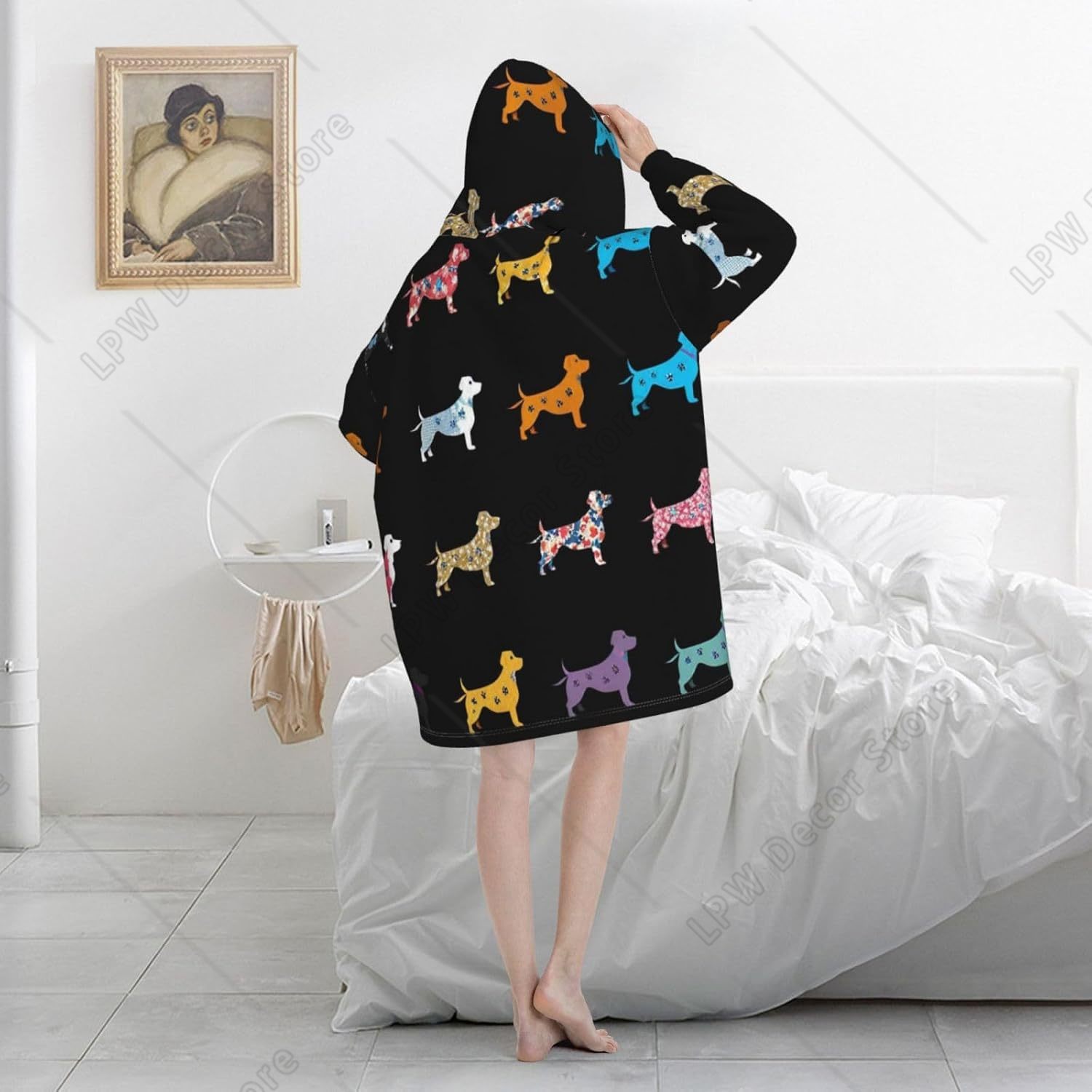 Cobertor Vestível Engraçado pa - Sherpa Hoodie Fleece avaliação e preço