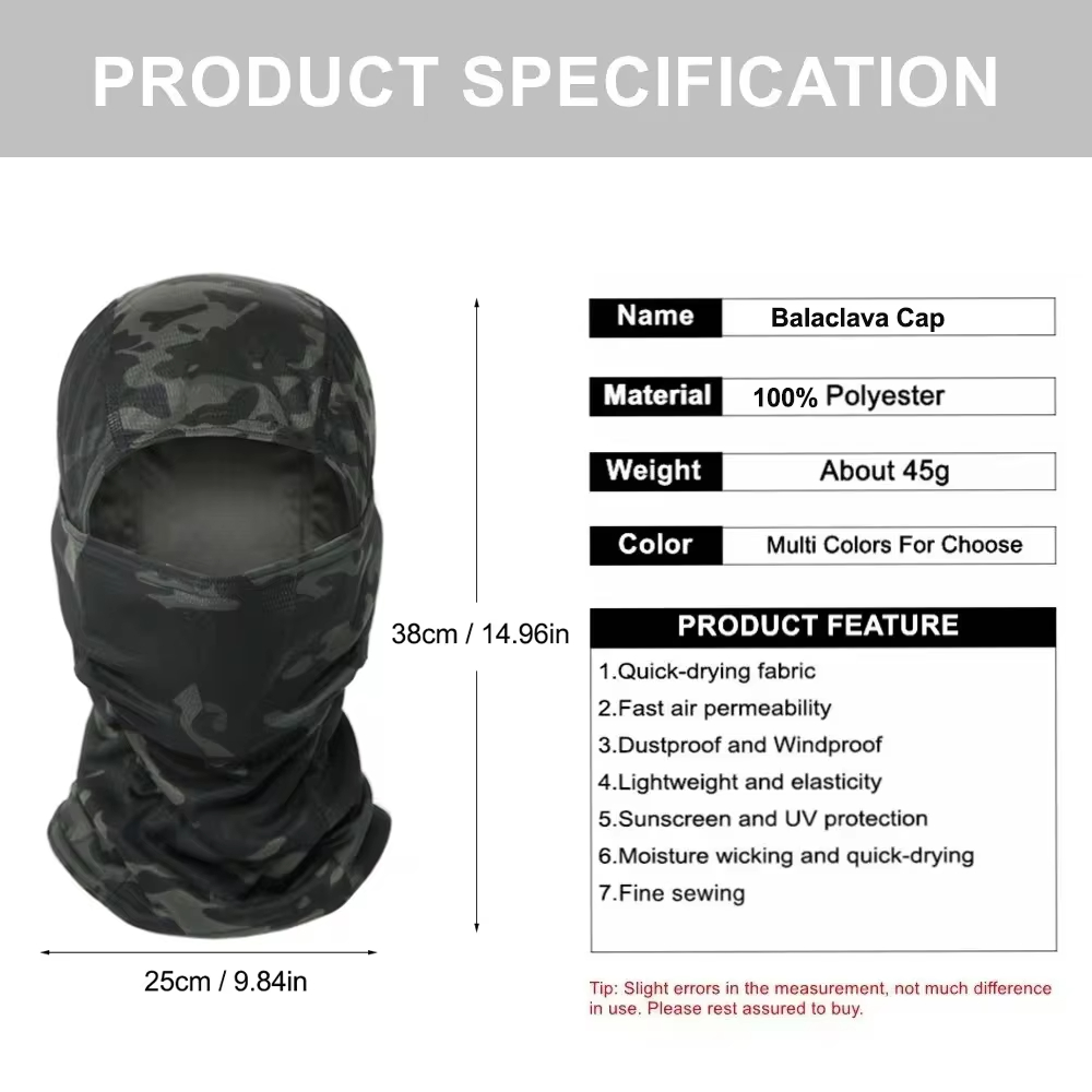 Nova Balaclava Camuflada 2026  - Balaclava Ski Mask avaliação e preço
