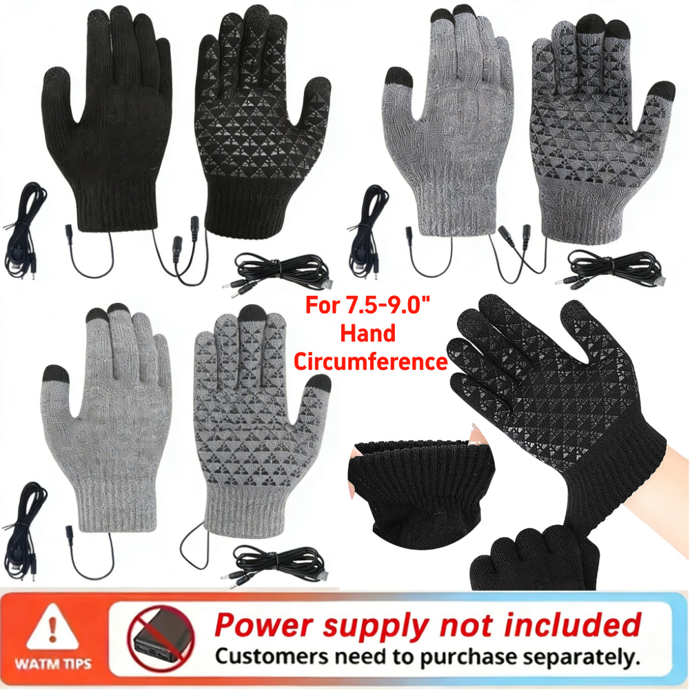 5-1 pares usb aquecido luvas d - Touch Screen Gloves avaliação e preço