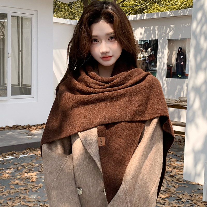 Xale Triangular de Tricô em Co - Shawl Wrap Winter avaliação e preço