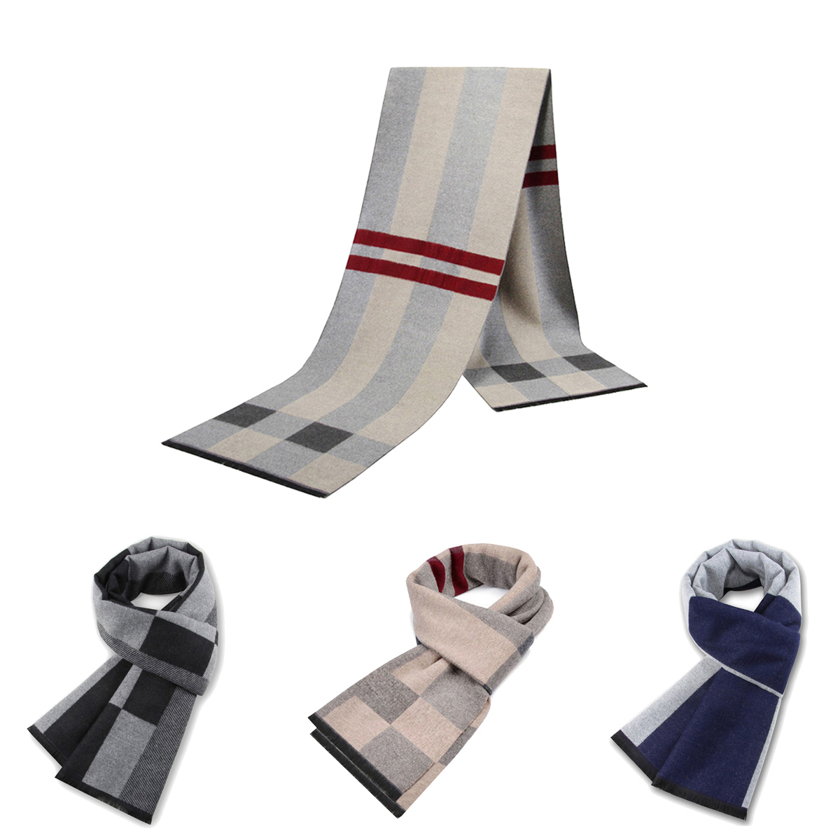 Lenço masculino para homem inv - Wool Scarf Men avaliação e preço
