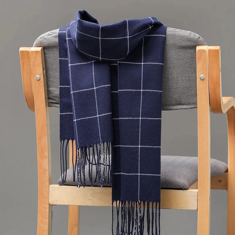 2024 novo inverno cachecol mas - Wool Scarf Men avaliação e preço